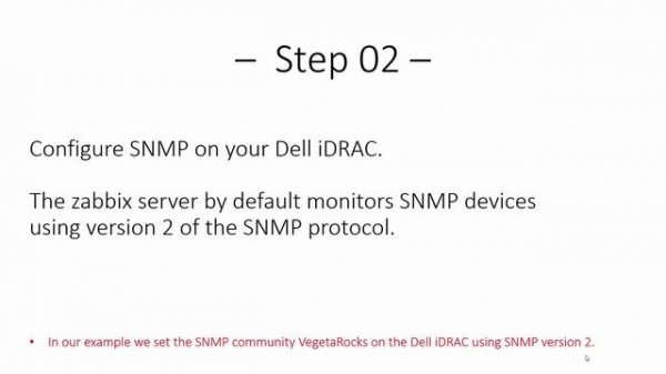 Zabbix -  Monitor Dell iDRAC using SNMP