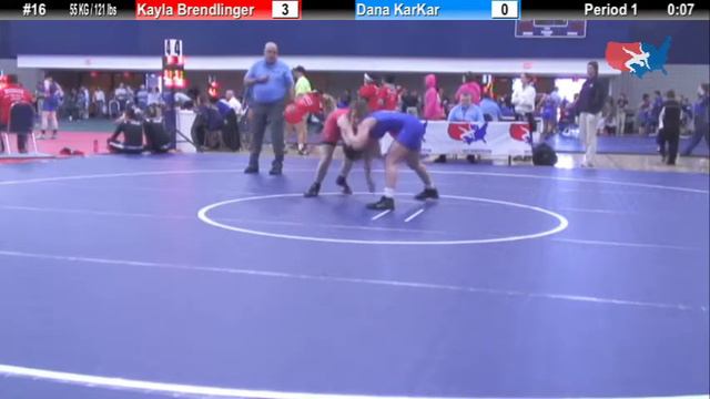 WM 55 KG Kayla Brendlinger (King) vs Dana KarKar (Waldorf) смотреть онлайн