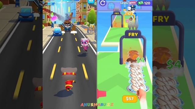 Talking Tom Hero Dash | Donut Run | I want pizza gameplay ?? #games смотреть онлайн