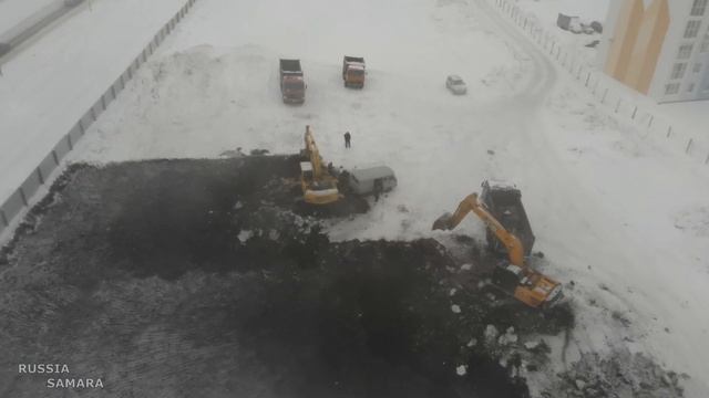 Строительство девяти этажных одноподъездных домов и торгового центра / 32 очередь / Кошелев Парк смотреть онлайн