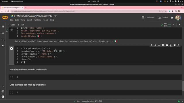 ? + ? Método de encadenamiento para programar en Pandas | Crear, eliminar, ordenar, buscar | Pytho смотреть онлайн
