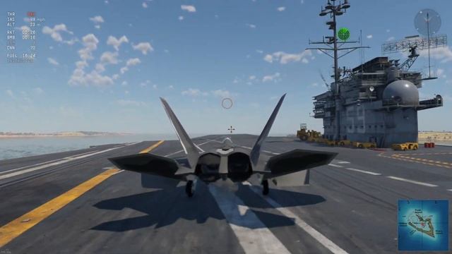 F-22 RAPTOR Carrier LANDING in War Thunder.... смотреть онлайн