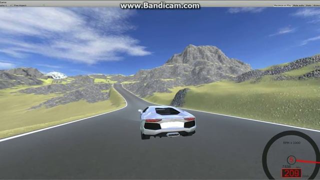 Unity3D Car Racing Game - Graphics & Alpine scene смотреть онлайн