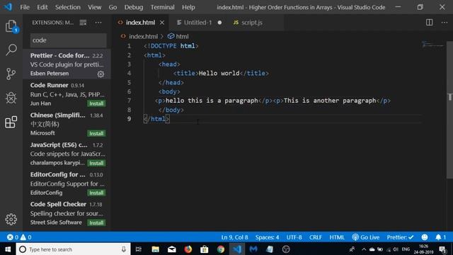 Visual Studio Code Formatting with Prettier in One Command смотреть онлайн