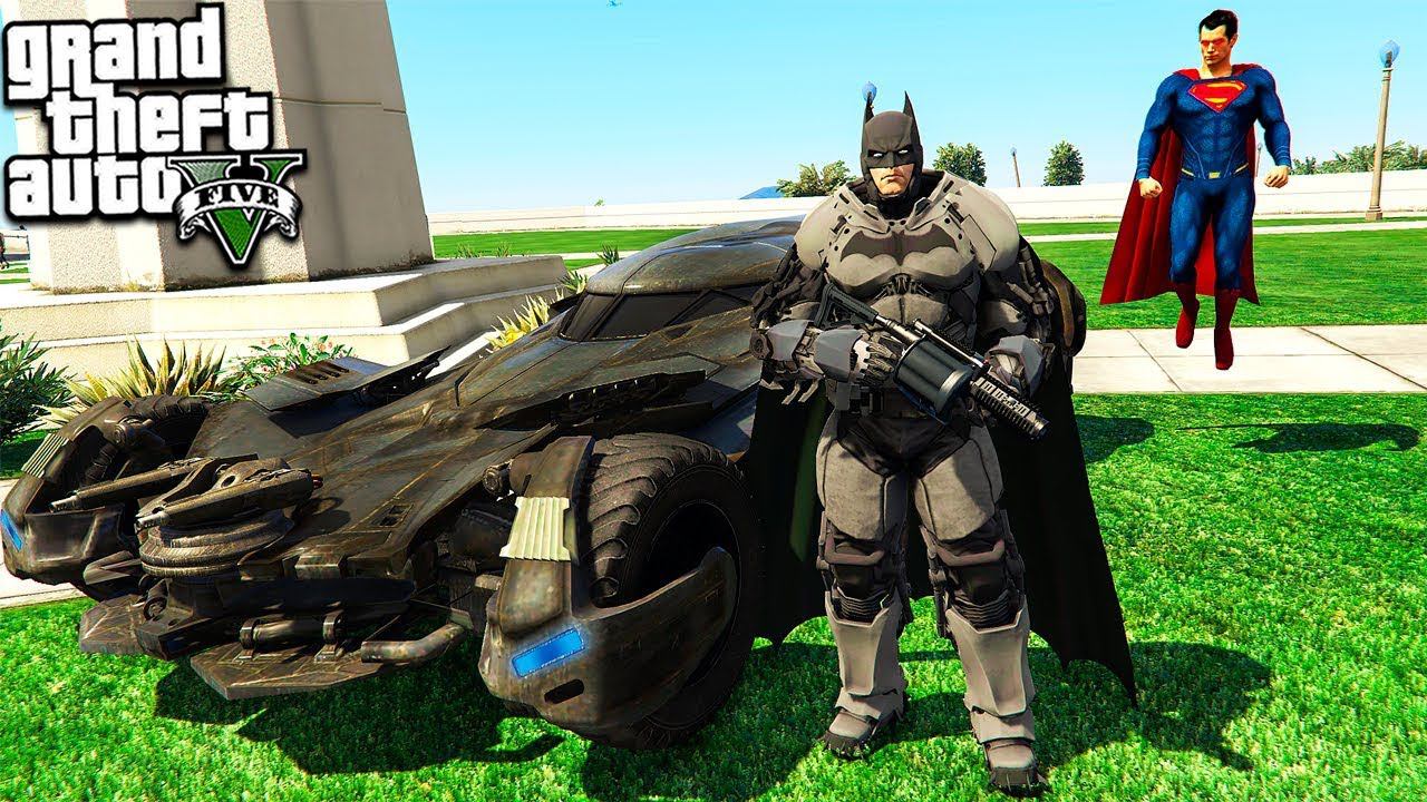 БЭТМЕН ПРОТИВ СУПЕРМЕНА В ГТА 5 МОДЫ! BATMAN VS SUPERMAN ОБЗОР МОДА ВИДЕО ИГРЫ GTA 5 MODS смотреть онлайн