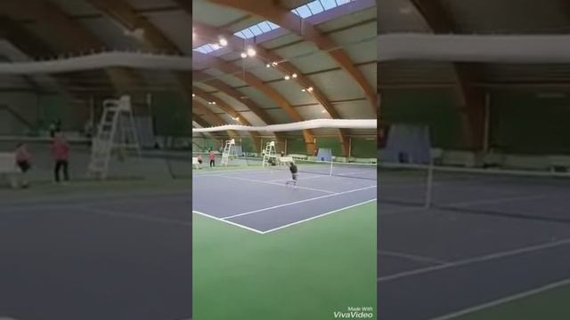 Детский теннис. Родион Трайгель 7 лет.Казахстан Кокшетау смотреть онлайн