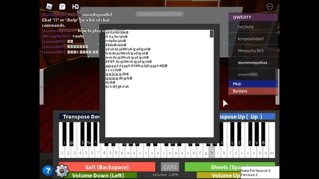 roblox Virtual Piano Visualizations how to play sans theme смотреть онлайн