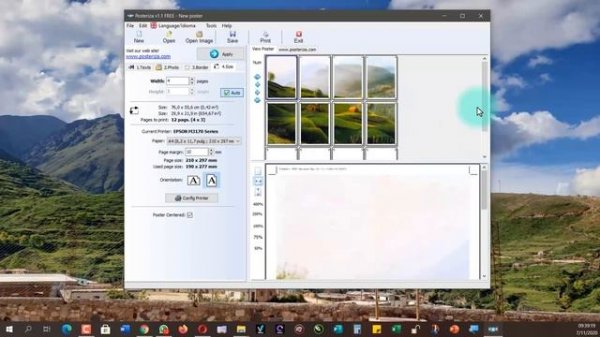 Posteriza Programa para hacer poster si tu impresora no trae esta opción