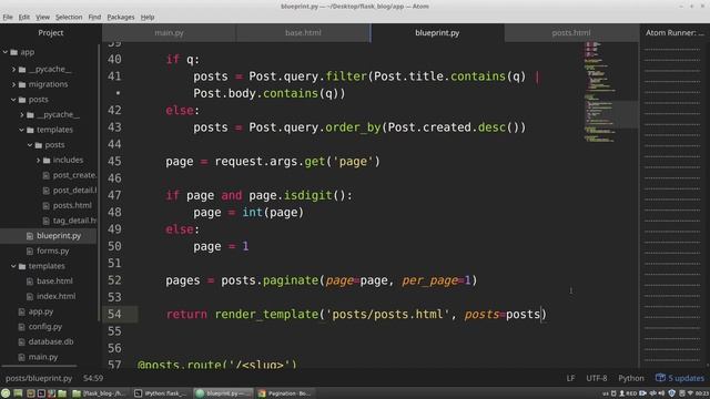 Python Flask Tutorial #7: Adding Pagination | Flask crash course for beginners смотреть онлайн