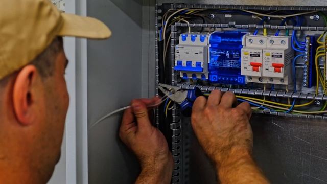 Монтаж бокса КМПн 2/4 и установка розетки на DIN-рейку смотреть онлайн