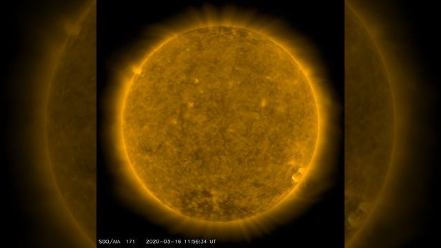 Корона Солнца (2020-03, Март, monthly time-lapse of the solar corona) смотреть онлайн
