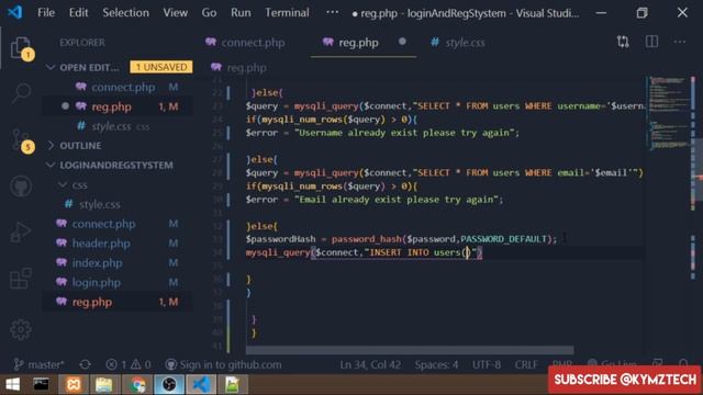 Simple Login And Registration system with PHP and MYSQLI for beginners 2020 смотреть онлайн