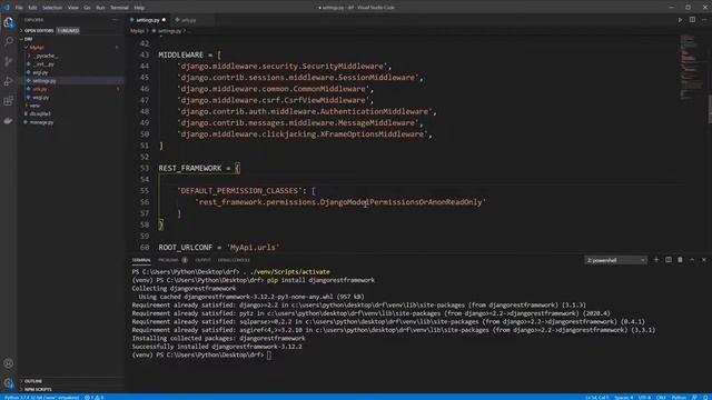 Django Rest Framework API #3 / How To Install Django Rest Framework. ?UPDATE смотреть онлайн