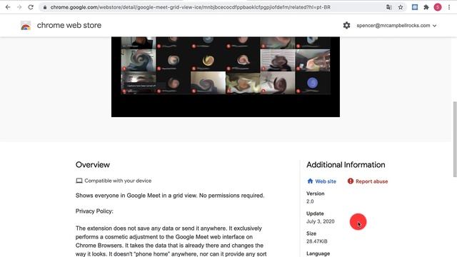 Google Meet Grid View (Ice) Update July 2020 (It Works) смотреть онлайн