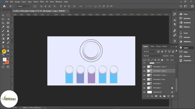 How to Make creative infographic layout | Adobe Photoshop Cc смотреть онлайн