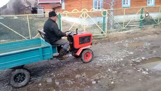 Минитрактор из мотоблока своими руками смотреть онлайн
