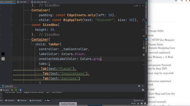 Flutter TabBar and TabBarView Without Scaffold & AppBar | Custom Indicator & TabBarController смотреть онлайн