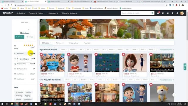 Как узнать какой контент хорошо продается на 3D стоках. смотреть онлайн