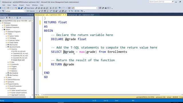 How To Create Scalar Valued Functions | Microsoft SQL Server 2017 for Everyone | Trevoir Williams смотреть онлайн