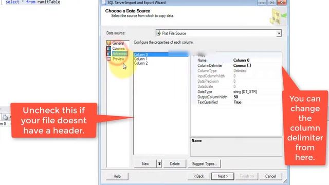 How to import a CSV/Flat file into a SQL database using SQL Server Studio смотреть онлайн