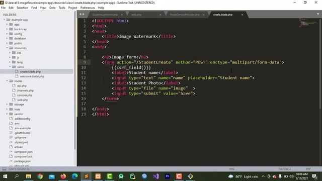 Laravel image watarmark | Write text on image in laravel смотреть онлайн