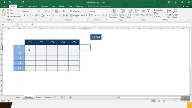 Cell Referencing in Excel - Absolute, Mixed and Relative смотреть онлайн