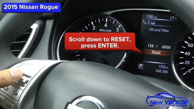 2015 Nissan Rogue Oil Light Reset