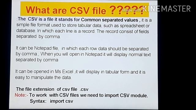 CSV File in Python смотреть онлайн