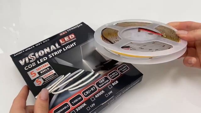 EUROLED.LV / VISIONAL PROFESSIONAL / COB LED LENTE 24V / 14W/m / 4000K / NW - neitrāli balta / CRI9 смотреть онлайн