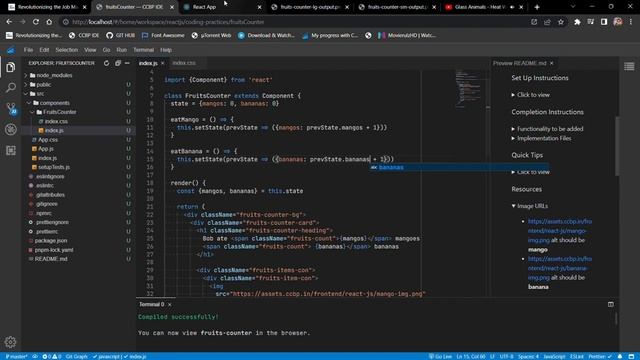 Fruits Counter Coding Pratice 4 || ReactJS Frontend || #nxtwave || #ccbp смотреть онлайн