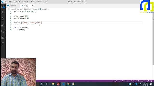 List in python3 - Python Tutorial 3 - Discipline Developer смотреть онлайн