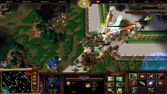 Warcraft 3 Battle Tanks, на госте с ЛРками смотреть онлайн