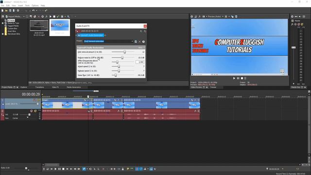 How To Remove Microphone Static From Videos In Vegas Pro 16.0 PC Tutorial | Improve Sound Quality смотреть онлайн