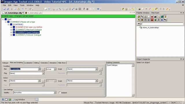 Dragon Age Toolset - Creature and Dialogue - part 2, plots and script смотреть онлайн