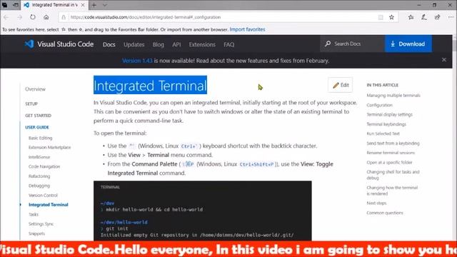 CHANGE TERMINAL IN VS CODE-GITBASH, CMD смотреть онлайн