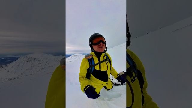 Мотосноуборд Snike. Авачинский вулкан. Угловая. Камчатка. смотреть онлайн