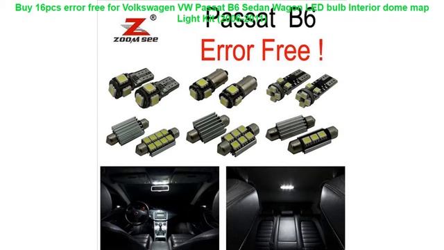 Buy 16pcs error free for Volkswagen VW Passat B6 Sedan Wagon LED bulb смотреть онлайн