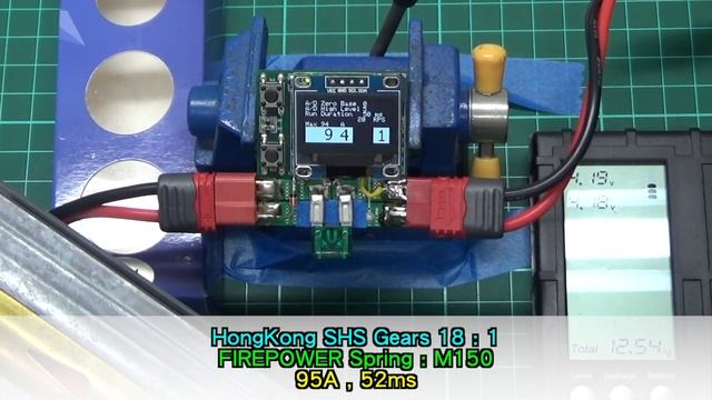 G&G IFRIT 25000RPM - AEG Motor GearRatio Spring Test смотреть онлайн