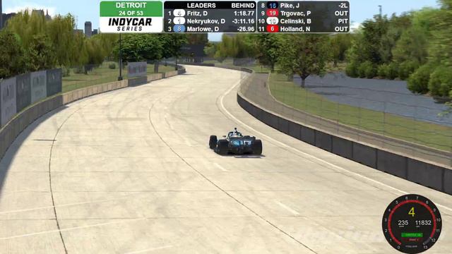 iRacing - Indycar - Detroit Grand Prix - 29.05.2020 смотреть онлайн