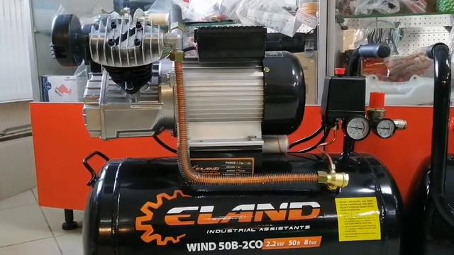 Время накачки компрессор ELAND WIND 50B-2CO