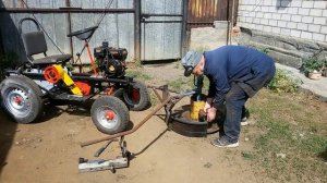 Роторная косилка для минитрактора. Самодельная.