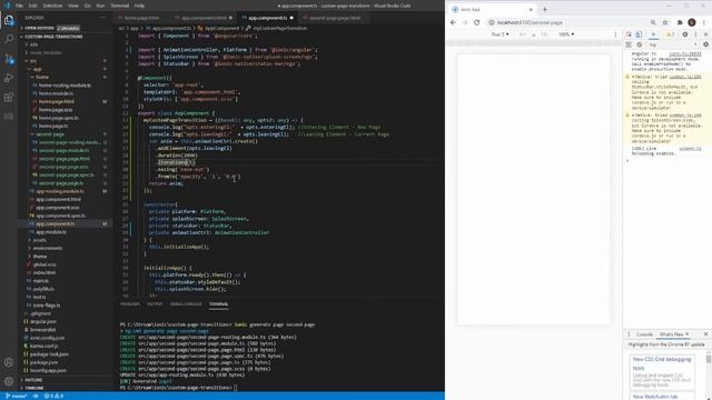 Ionic - Custom page transitions смотреть онлайн