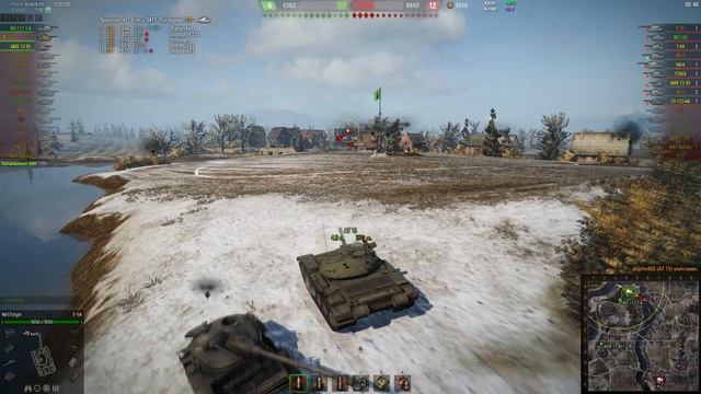 World of Tanks Т-54 "10 фрагов, 7600 урона" смотреть онлайн