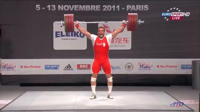 Dmitry Klokov (105 kg) Snatch 196 kg - 2011 World Weightlifting Championships смотреть онлайн