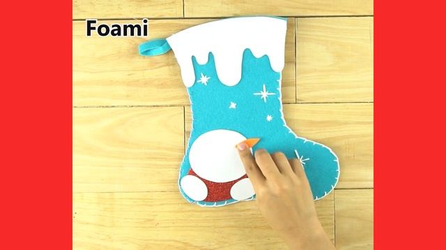 Cómo hacer una bota navideña fácil - Christmas Crafts - Ideas con fieltro смотреть онлайн