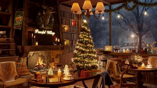 Christmas Jazz Music - Cozy Coffee Shop Ambience - Christmas is Coming смотреть онлайн