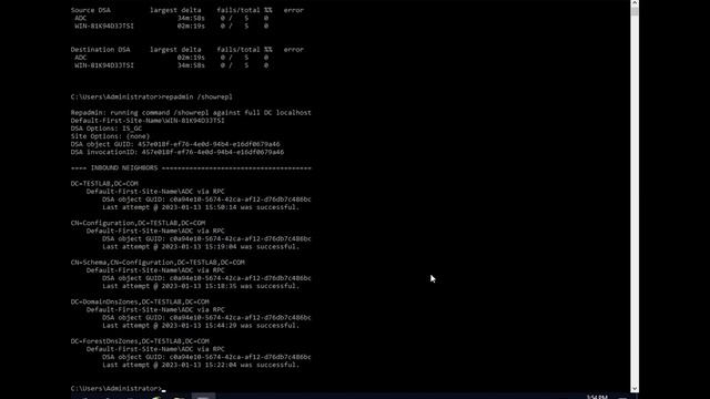 Active Directory Replication Commands смотреть онлайн