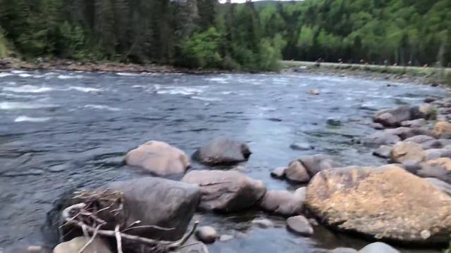 Горная река в Saguenay region, Quebec, Canada смотреть онлайн