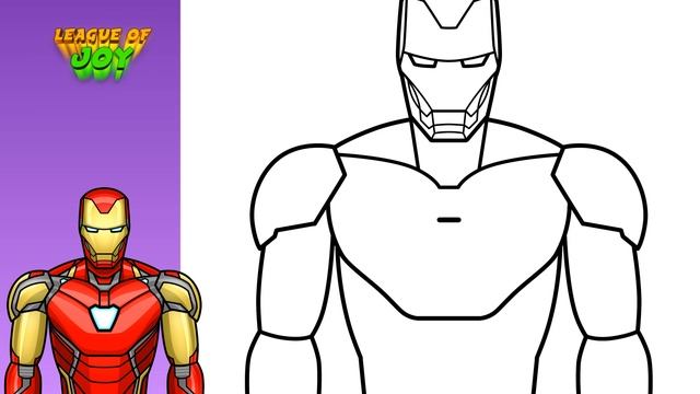 How to DRAW IRON MAN MK 85 step by step смотреть онлайн