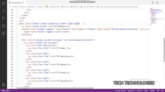 Creating Navbar using Bootstrap4 HTML and CSS | Beginners смотреть онлайн